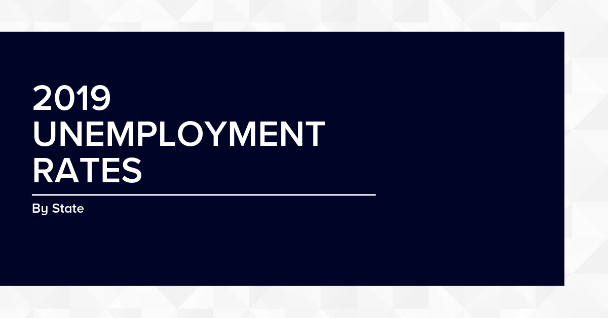 2019 unemployment rates
